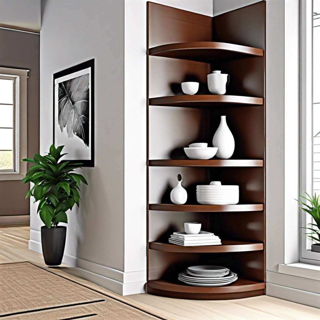 corner shelves maximize corner spaces with specially designed shelves