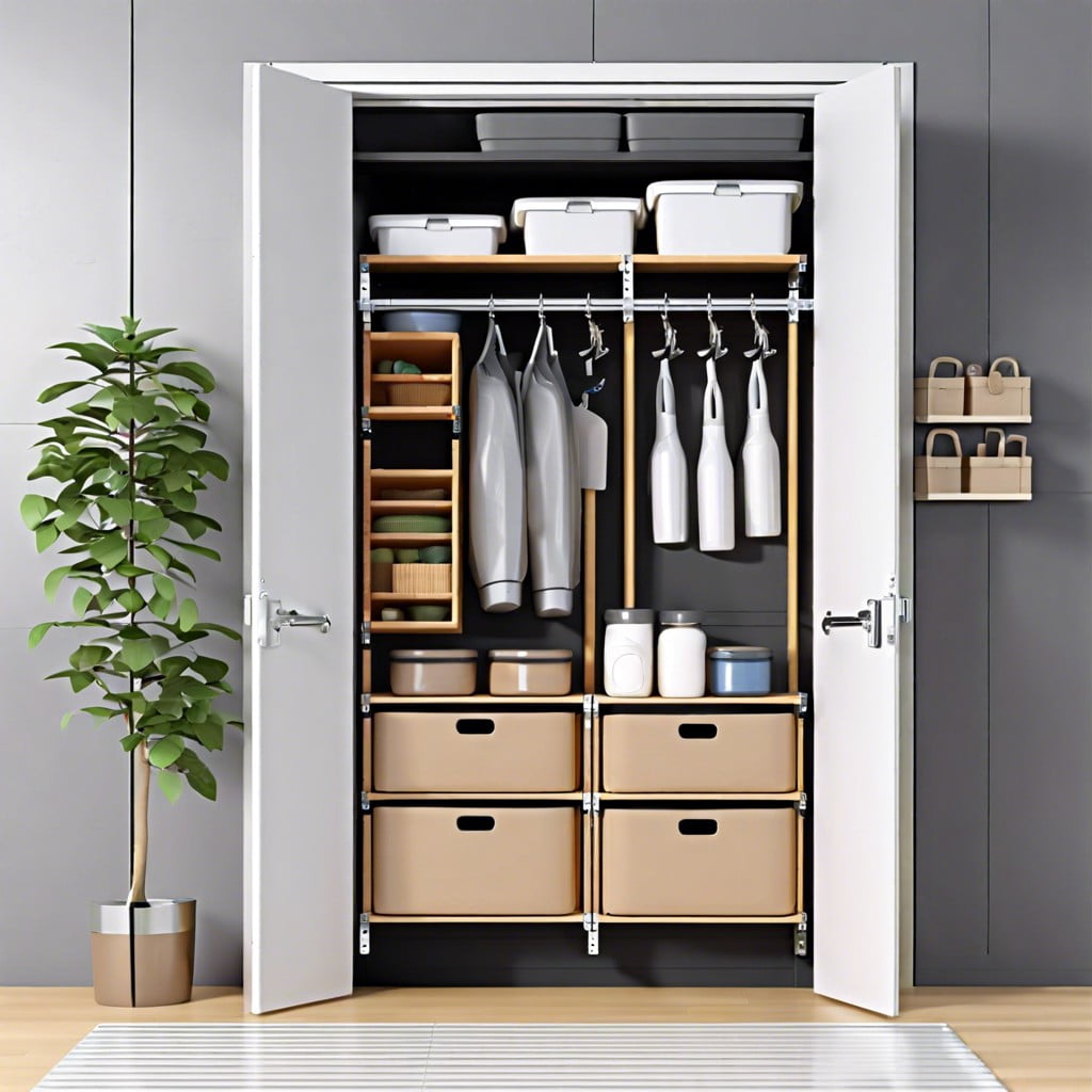 over the door racks utilize the back of the door for hanging storage like shoes supplies or tools