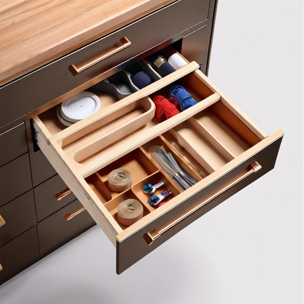 start with a small manageable space like a drawer or shelf